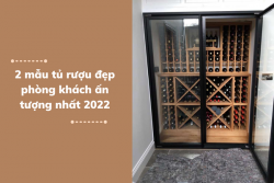 2 mẫu tủ rượu đẹp phòng khách ấn tượng nhất 2023