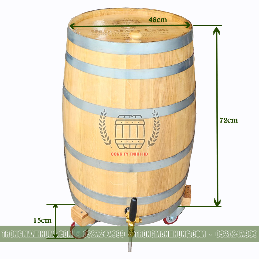 Kiểm tra và thử nghiệm thùng gỗ ngâm rượu mới